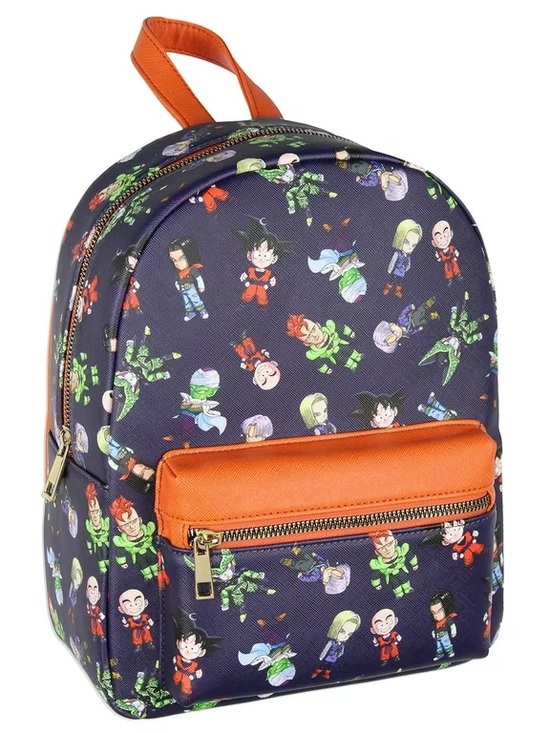 Anime Handbags - Dragon Ball Z Goku Cell Piccolo Trunks Faux Leather Mini backpack